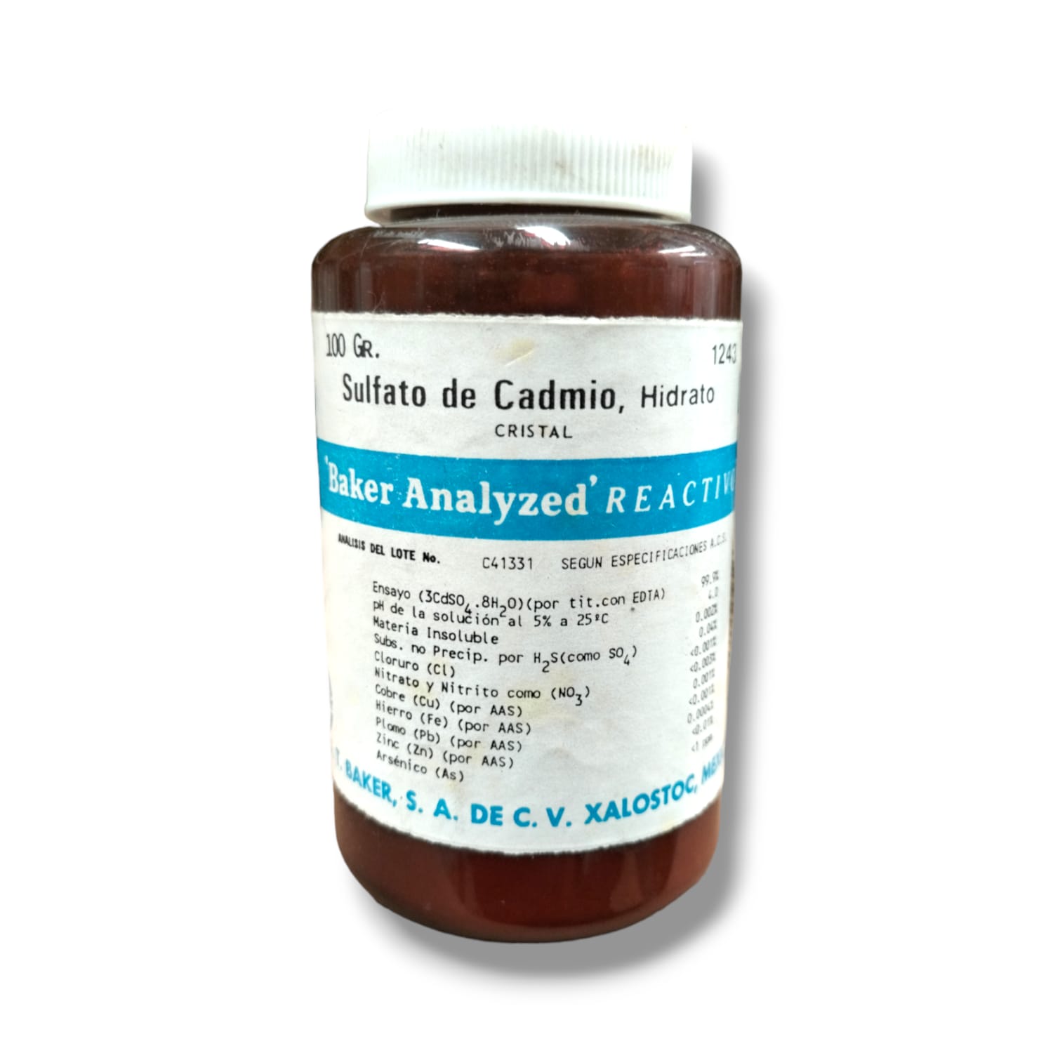 Sulfato de Cadmio