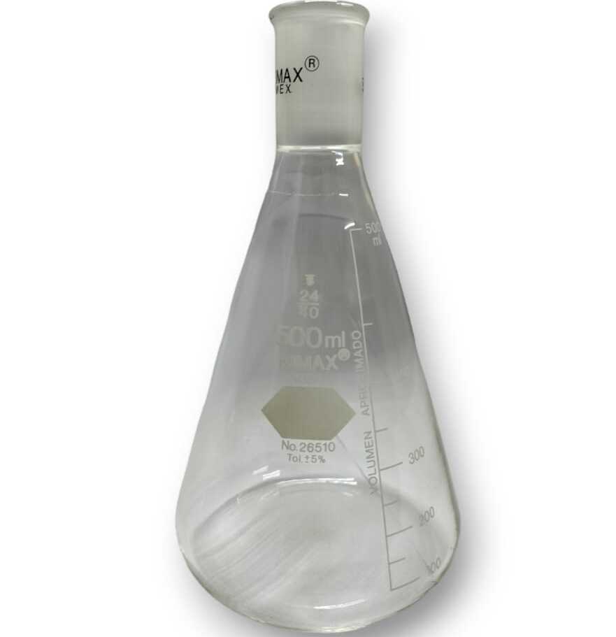 Matraz Erlenmeyer con junta 24/40