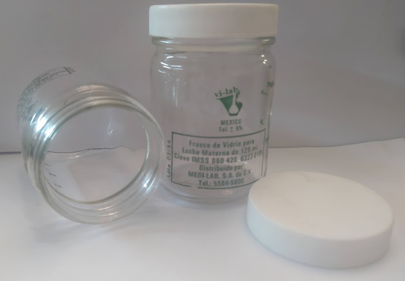 Frasco de leche materna